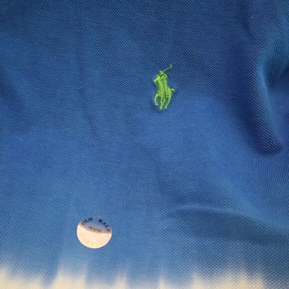 Polo Ralph Lauren 711863763001 Men's Sz 2XB Blue Multi Ombré Polo Shirt $125 - Picture 4 of 7